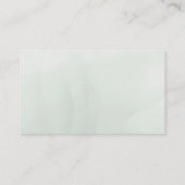 Modern Sage groen wit bloemenbruiloft Plaatskaartje (Achterkant)