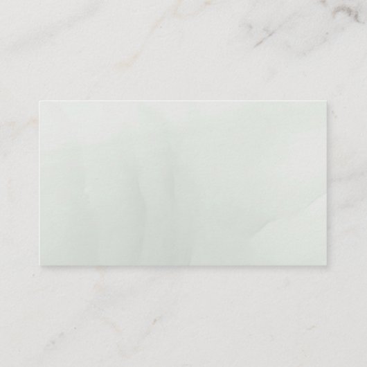 Modern Sage groen wit bloemenbruiloft Plaatskaartje (Achterkant)