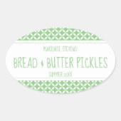 Modern Sage groen & wit inblikken label (Voorkant)