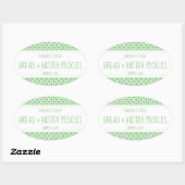 Modern Sage groen & wit inblikken label (Vel)