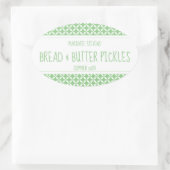 Modern Sage groen & wit inblikken label (Tas)