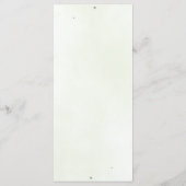 Modern Sage Groene Botanische Trouwmenu Menu (Achterkant)