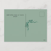 Modern Sage Hand Drawn Bows Christmas Photo Feestdagenkaart (Achterkant)