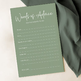 Modern Sage Oh Baby Eenvoudig Baby shower Advies K