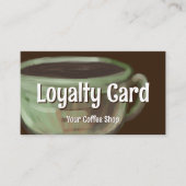 Modern Sage Unique Art Coffee Shop Rewards Klantenkaartje (Voorkant)