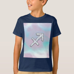 Modern Sagittarius Zodiac op moeder van parelstijl T-shirt
