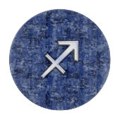 Modern Sagittarius Zodiac Sign Navy Digital Camo Snijplank (Voorkant)