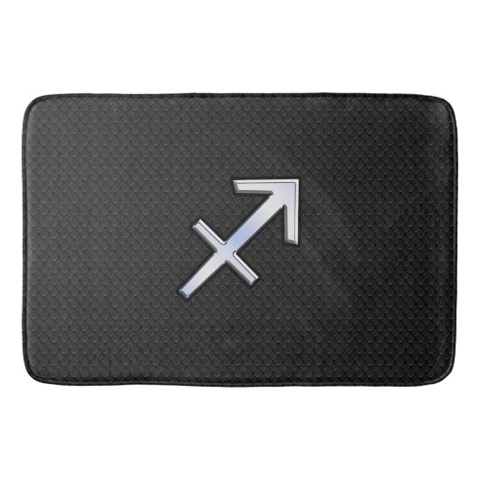 Modern Sagittarius Zodiac Sign on Snake Skin Badmat (Voorkant)