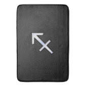 Modern Sagittarius Zodiac Sign on Snake Skin Badmat (Voorkant Verticaal)