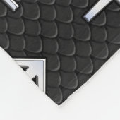 Modern Sagittarius Zodiac Sign on Snake Skin Fleece Deken (Hoek)