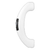 Modern Sagittarius Zodiac Sign on Snake Skin Keramische Kastgreep (Zijkant)