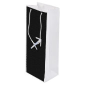 Modern Sagittarius Zodiac Sign on Snake Skin Wijn Cadeautas (Voorkant Gekanteld)