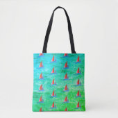 Modern Sailboat Tote Bag (Voorkant)