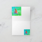 Modern Sailboot Kaart (Binnen)