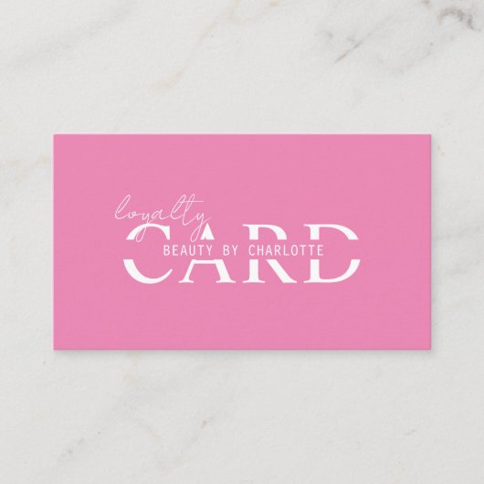 Modern, Salon, 10 - Loyaliteit Kaart (Voorkant)