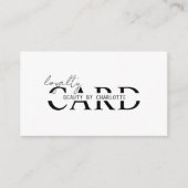 Modern, Salon, 10 - Loyaliteit Kaart (Voorkant)