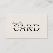 Modern, Salon, 10 - Loyaliteit Kaart (Voorkant)