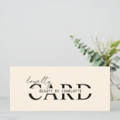 Modern, Salon, 10 - Loyaliteit Kaart (Staand voorkant)