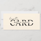 Modern, Salon, 10 - Loyaliteit Kaart (Voorkant)