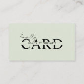 Modern, Salon, 10 - Loyaliteit Kaart (Voorkant)