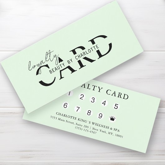 Modern, Salon, 10 - Loyaliteit Kaart