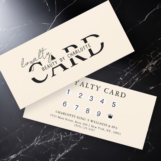 Modern, Salon, 10 - Loyaliteit Kaart