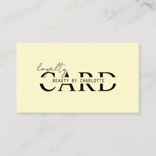 Modern, Salon, 10 - Loyaliteit Kaart (Voorkant)