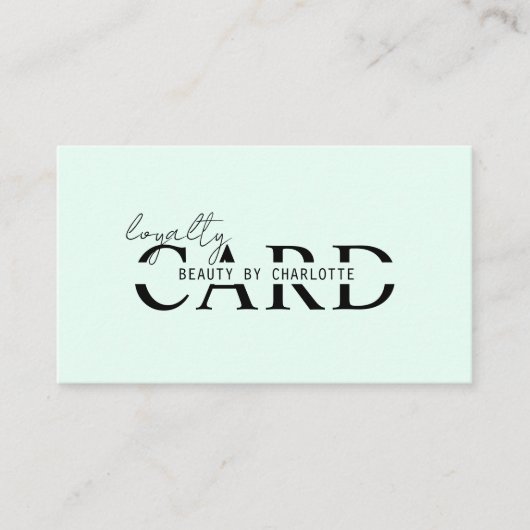 Modern, Salon, 10 - Loyaliteit Kaart (Voorkant)