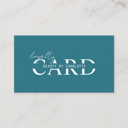 Modern, Salon, 10 - Loyaliteit Kaart (Voorkant)