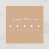 Modern Salon Beauty Eyelash Studio Appointment Bu Klantenkaartje (Achterkant)