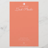 Modern Salon Beauty Eyelash Studio Briefpapier (Voorkant)