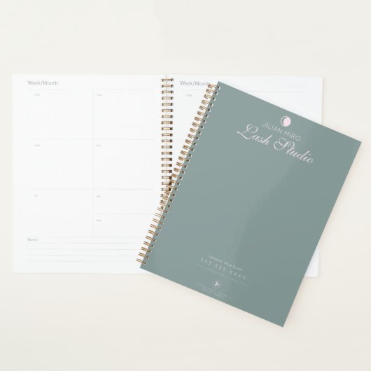 Modern Salon Beauty Eyelash Studio Planner (Display)