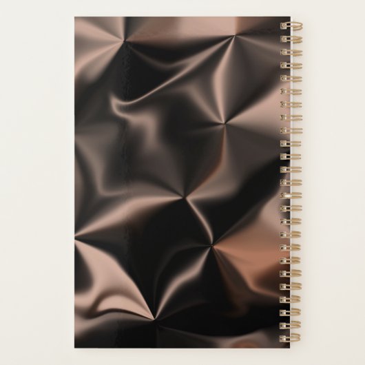 Modern Salon Beauty Scissor Gold Booking Brown Planner (Achterkant)