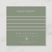 Modern Salon Beauty Studio-Benoemingskaart Afsprakenkaartje (Achterkant)