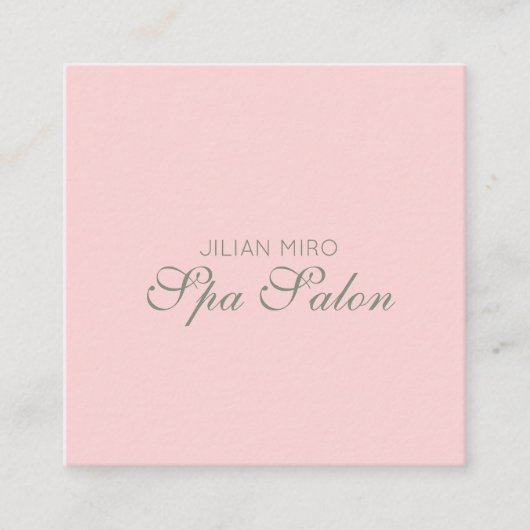 Modern Salon Beauty Studio Pink Appointment Card Afsprakenkaartje (Voorkant)
