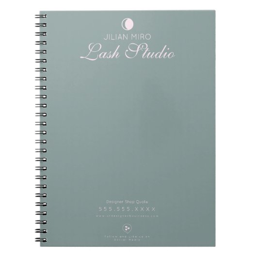 Modern Salon Beauty Wimperstudio Notebook Notitieboek (Voorkant)