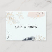 Modern Salon Discount Card Rabattkarte Kortingskaartje (Voorkant)