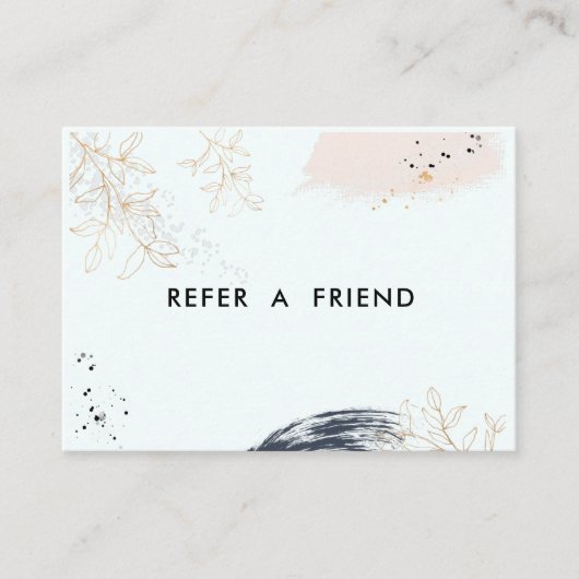 Modern Salon Discount Card Rabattkarte Kortingskaartje (Voorkant)