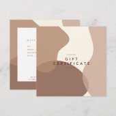Modern Salon Gift Certificate Flat Kaart (Voorkant / Achterkant)