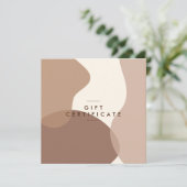 Modern Salon Gift Certificate Flat Kaart (Staand voorkant)