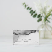 Modern, salon, minimaal, waterverf visitekaartje (Staand voorkant)