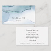 Modern, salon, minimaal, waterverf visitekaartje (Voorkant / Achterkant)