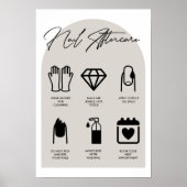 Modern Salon Nail Nail Nazorg Poster (Voorkant)