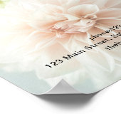 Modern, salon, pioenbloemen prijslijst poster (Hoek)