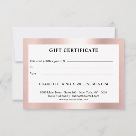 Modern Salon Rosegold (Achterkant)