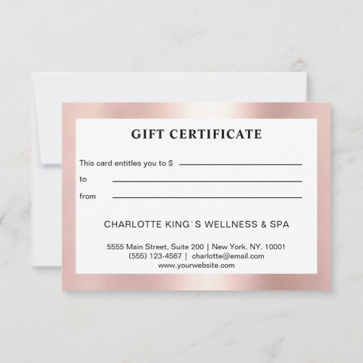 Modern Salon Rosegold (Achterkant)