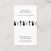 Modern Salon Shears Hair Specialist Visitekaartje (Achterkant)