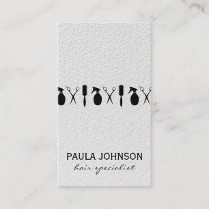 Modern Salon Shears Hair Specialist Visitekaartje