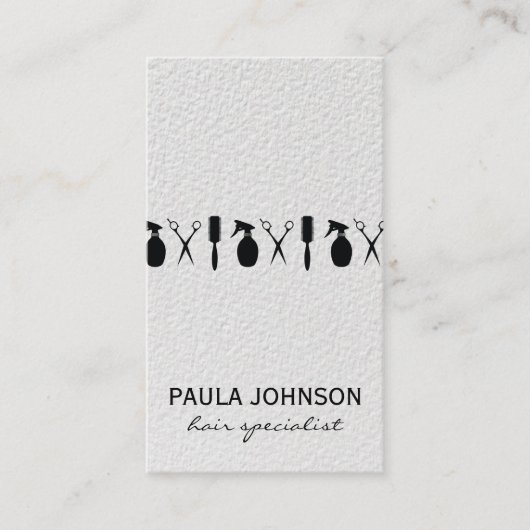 Modern Salon Shears Hair Specialist Visitekaartje (Voorkant)
