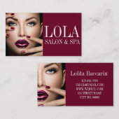 Modern Salon & Spa Makeup Artist Visitekaartje (Voorkant / Achterkant)